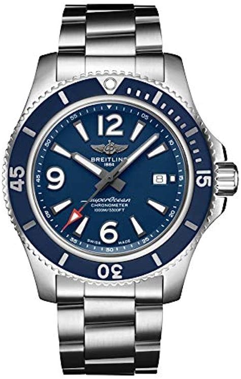 breitling superocean l 44|men's Breitling Superocean 44mm watch 1000 meter waterproof.